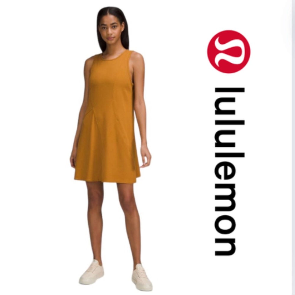 Lululemon Ribbed Modal Cotton Dress Spiced Bronze